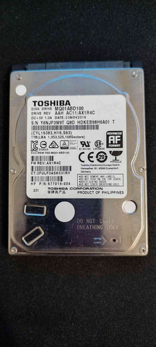 Toshiba MQ01ABD100 5400RPM 2.5-Inch SATA Hard Disk Drive