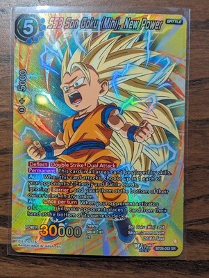 DBS Prismatic Clash - SS3 Son Goku (Mini), New Power BT28-033 SR Foil BT28