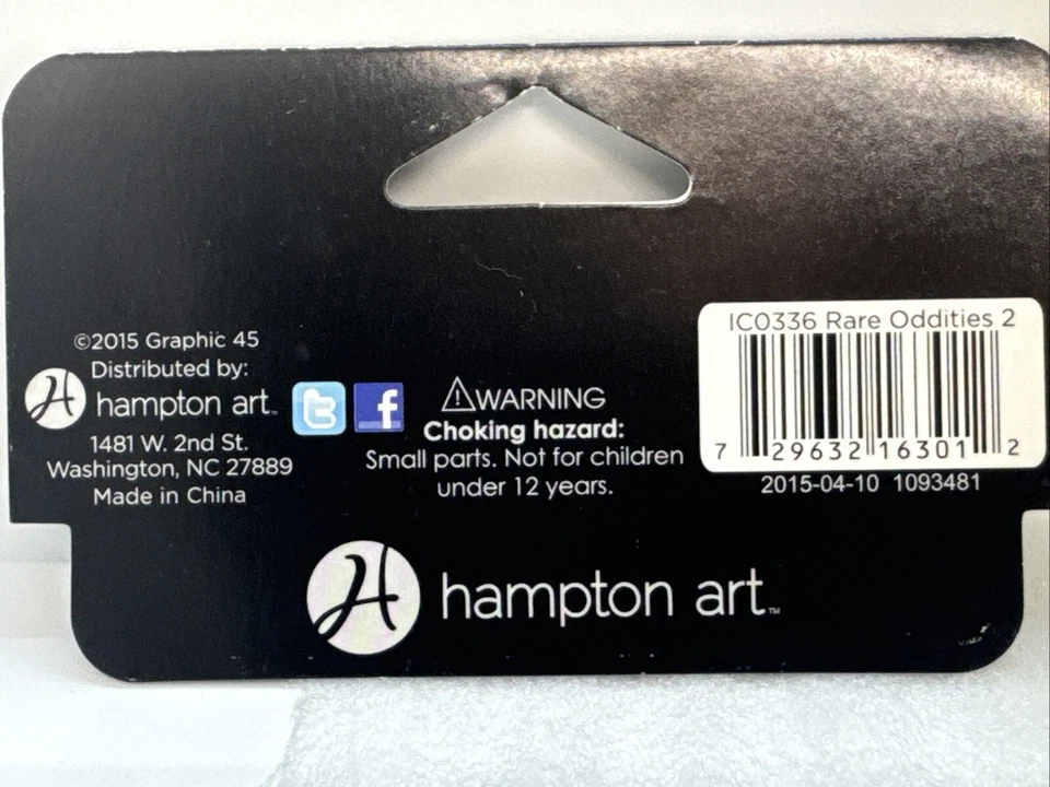 Hampton Art 2015 Графический 45 РЕДКИХ СТРАННОСТЕЙ Набор 2 Хэллоуин 10 Резиновых Штампов Редкий - Изображение 3 из 4