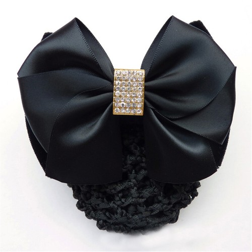 Satin Schleife Haarspange Damen Haar Netz Braten Clips Abdeckung Schal Zubehör K - Bild 37 von 52
