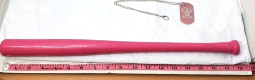 Mazza da baseball Striking Out Breast Cancer Louisville Slugger Mini 18" in legno rosa - Foto 7 di 7