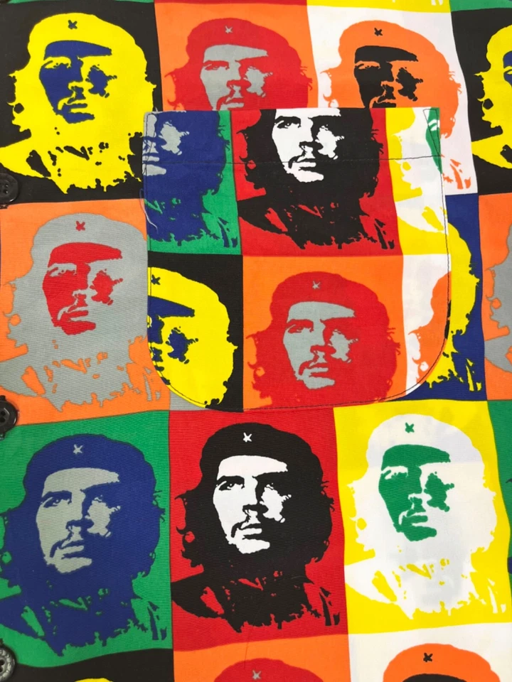 Vintage Dragonfly Clothing Button Down Shirt Che Guevara AOP Size Large - Image 3 of 4