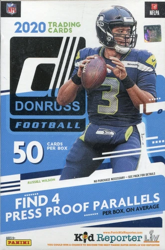 2020 Donruss Football Hanger Box NEW SEALED-4 PRESS PROOF PARALLELS