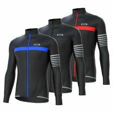FDX Mens "ALL DAY" Cycling Jersey Long Sleeve Top Thermal MTB Winter Jackets