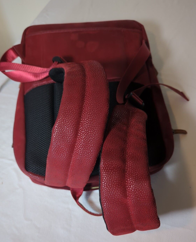 Bric's Boutique Red Computer Backpack Made In Milan - Picture 8 of 11