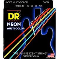 Dr Nmcb-45 Neon Hidef Multi-color Coated Bass Strings, Medium 4's - 45-105 Dr Nmcb-45 Neon Hidef Multi-color Coated Bass Strings, Medium 4's - 45-105