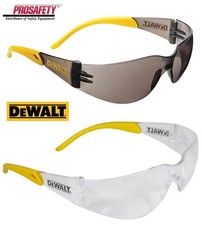 2 PR. DeWalt Smoke Clear Protective Safety Glasses UV ANSI Z87+ Work Eyewear