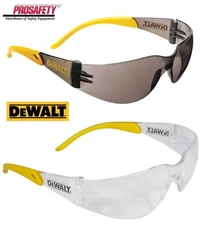 2 PR. DeWalt Smoke Clear Protective Safety Glasses UV ANSI Z87+ Work Eyewear
