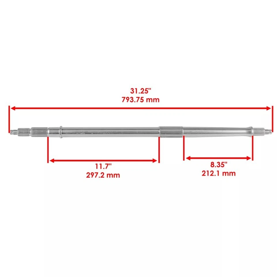 Eje trasero para Arctic Cat 250 utilitario 2X4 2006-09/300 utilitario 2X4 2010-15 Foto 3 de 4