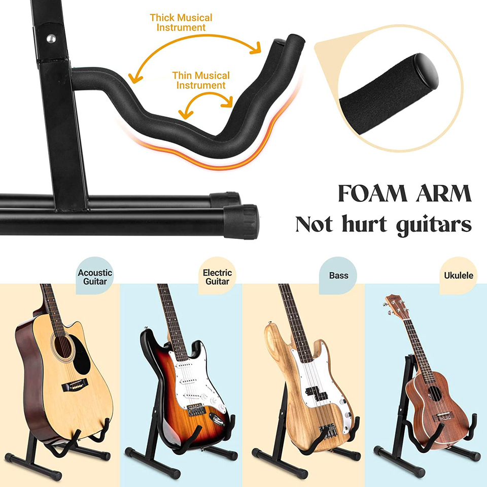 Guitar Stand Folding a Frame Floor Universal Metal for Acoustic
