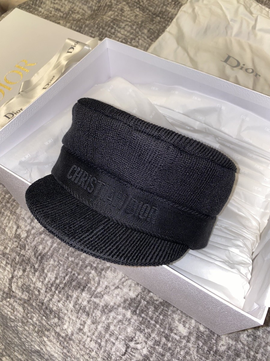 Christian Dior キャスケット 黒 58 名東】【CHRISTIAN DIOR】ディオール キャスケット ブラック 黒