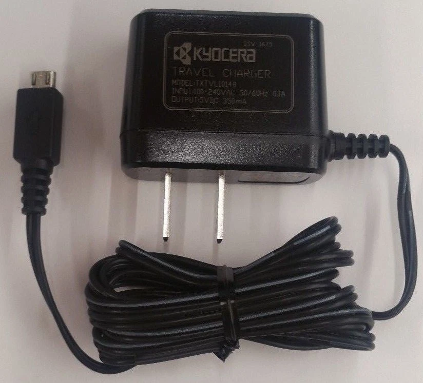 LOTE ATACADO DE 10 CARREGADORES DE VIAGEM ORIGINAIS DO FABRICANTE KYOCERA TXTVL10148 (V8/V9) - Imagem 3 de 4