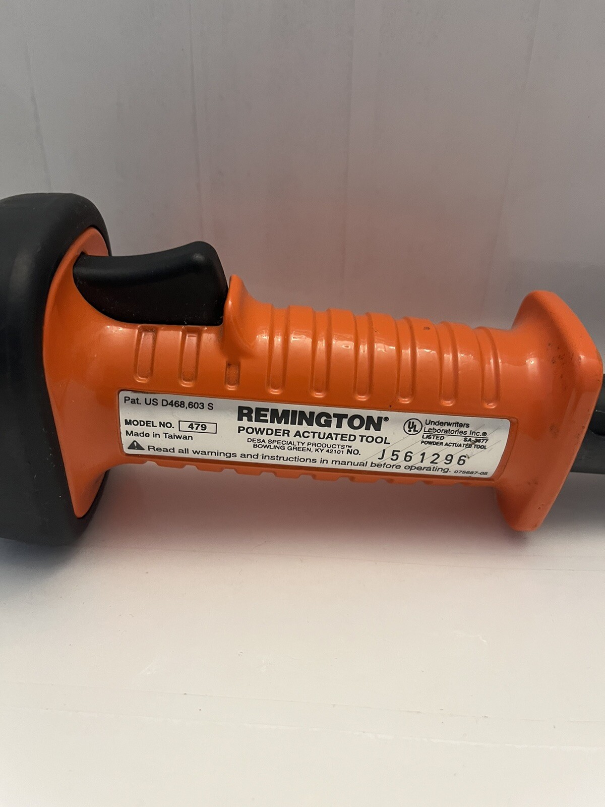 Remington Powder Actuated Tool Model 479 No. J561296 eBay