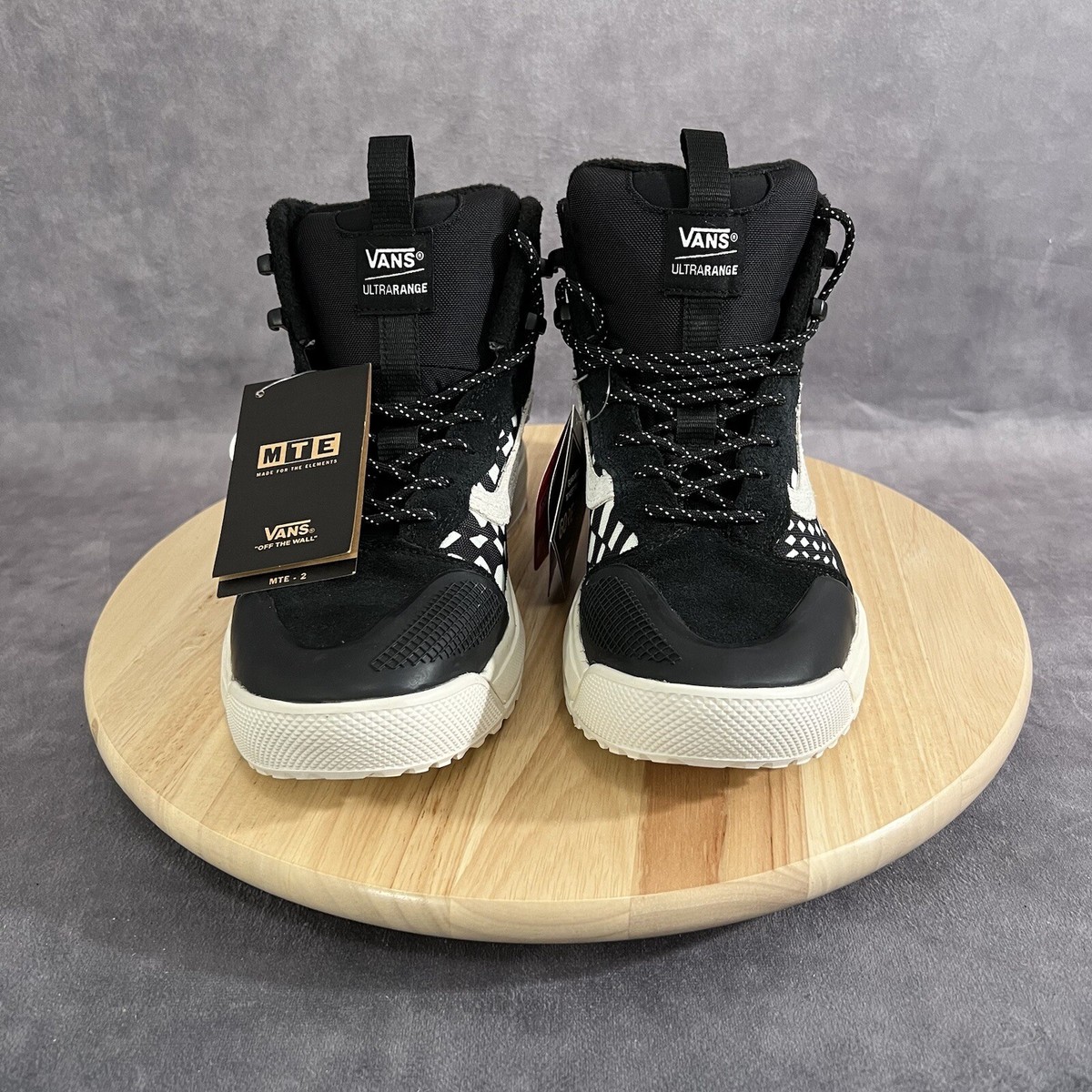 Vans UltraRange EXO Hi GORE-TEX® MTE-2 Black Warped Check Sneakers Men’s 9 New Vans UltraRange EXO Hi GORE-TEX MTE-2 Mens 9 Black  main image 2