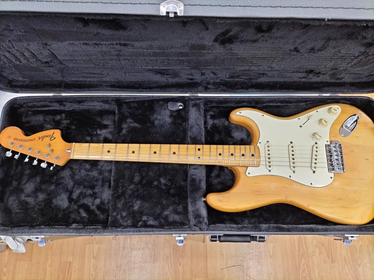Fender Stratocaster Natural Made in USA 1974 Vintage Solid Body 