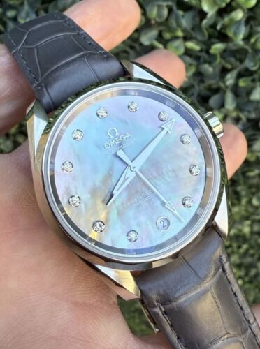 Omega Seamaster Aqua Terra Steel 38.5mm MOP Tahitian Diamond 231.13.39.21.57.001