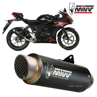 Mivv Complete Exhaust GP PRO Black Inox black for SUZUKI GSX-R 125