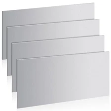 4 Pcs 20 Gauge Steel Sheet Metal 12" x 6" Cold Rolled Steel Plate Sheet Metal...