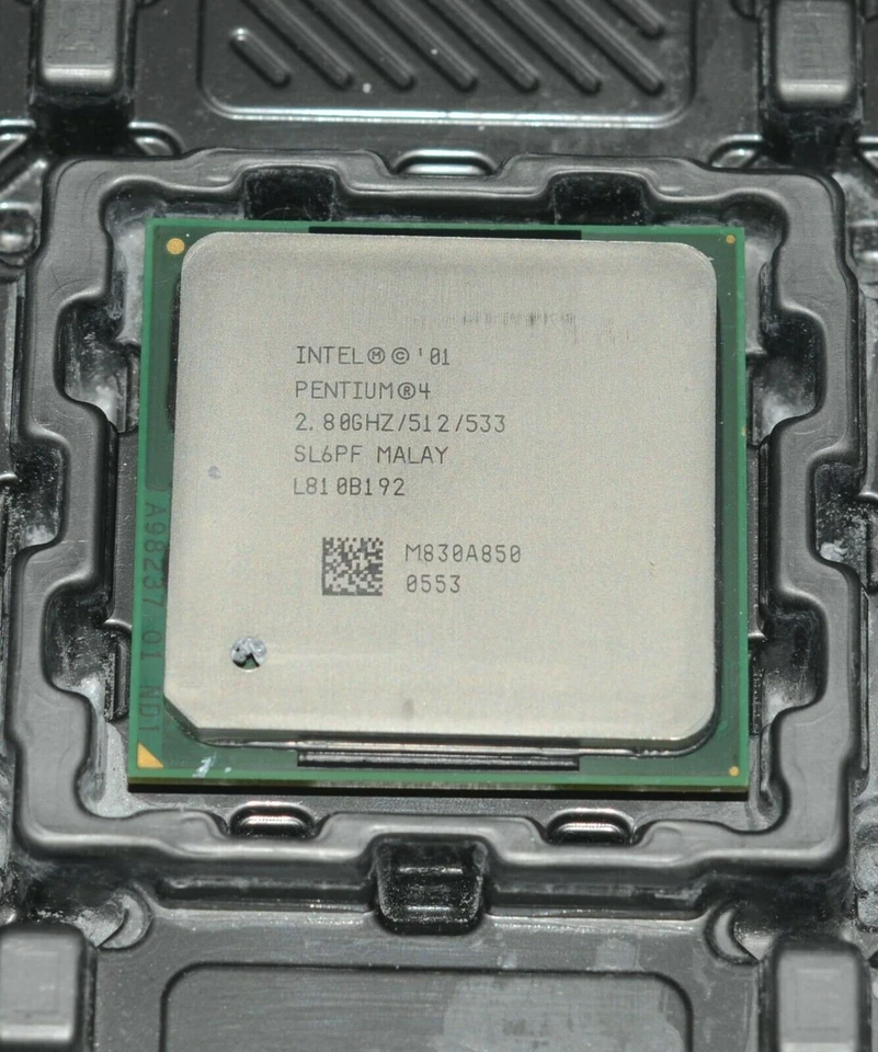 Free shipping Intel Pentium 4 2.8 GHz 533 MHz 512KB Socket 478 SL6PF CPU - Image 2 of 3