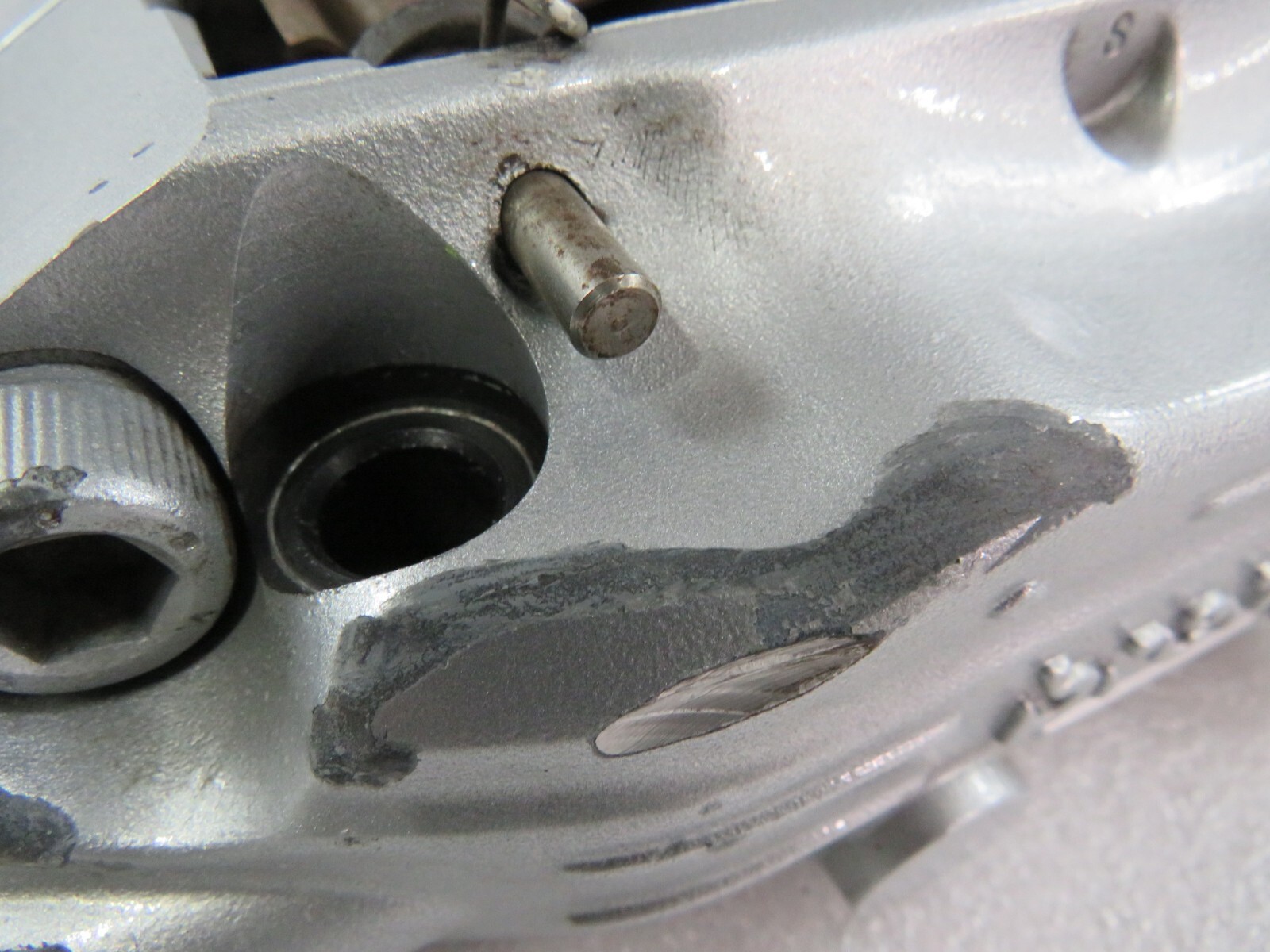 Lamborghini Gallardo, RH, Rear Brake Caliper, Dmg, Used, P/N 410615405P