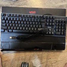 RedThunder K10 Wired Gaming Keyboard, RGB Backlit, Mechanical Feel Anti-ghosting