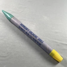 Vtg Advertising Robinson's Children's Shoes Kansas City Pencil Ruler Crayons