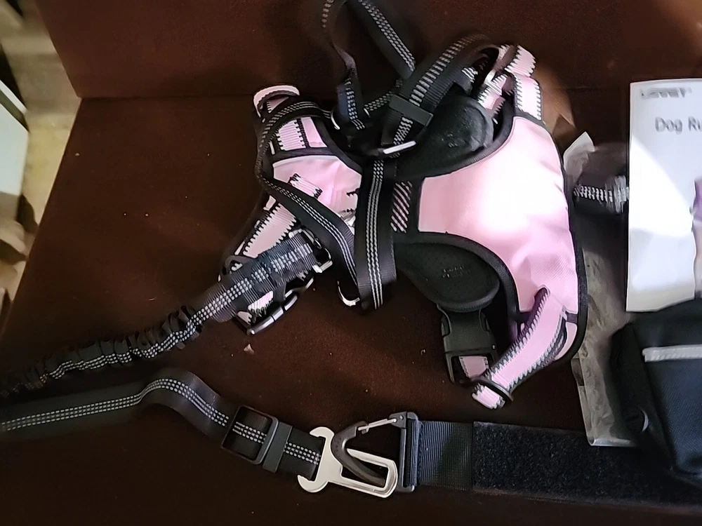 Dog Harness #PET  Stretch Lease Harnes And Dog Running Lease That Dooks To Your