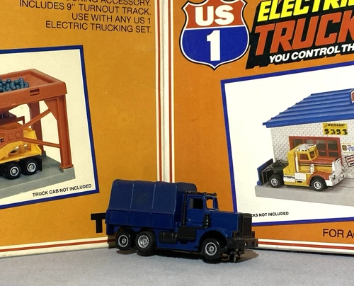 TYCO US-1 ELECTRIC TRUCKING 1983 "GI JOE" SET USED BLUE "COBRA" TROOP TRUCK ONLY