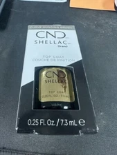 CND Shellac Power Polish Top Coat .25 FL. OZ New In Box