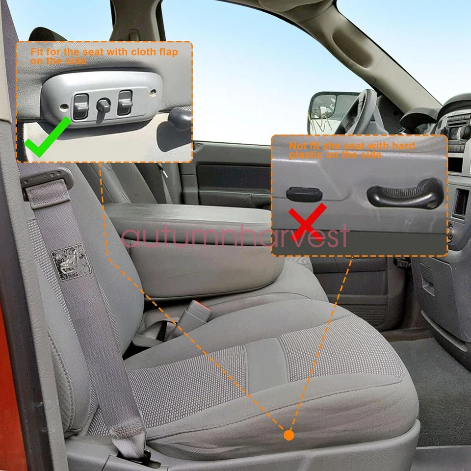 Cubierta del asiento inferior del conductor y cojín de espuma para Dodge Ram 1500 2500 3500 2006-2010 Foto 2 de 4