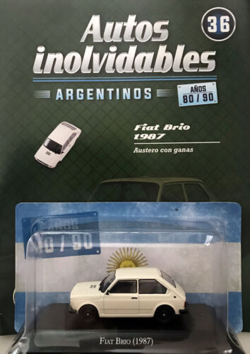 Fiat Brio (1988) Diecast 1:43 Argentina Modern Cars 80/90 new sealed Rare - 第 1/6 張圖片