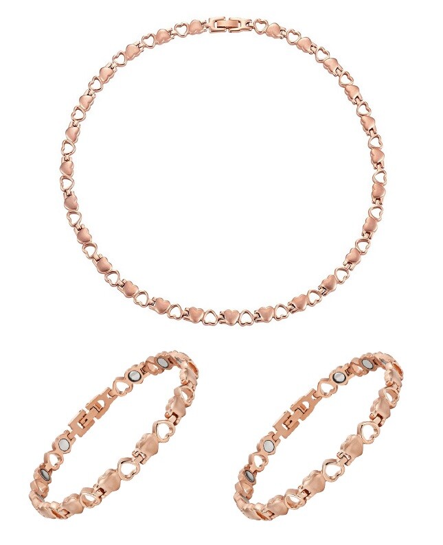 Parure de bijoux magnétiques en cuivre pour soulager les tensions articulaires des mains