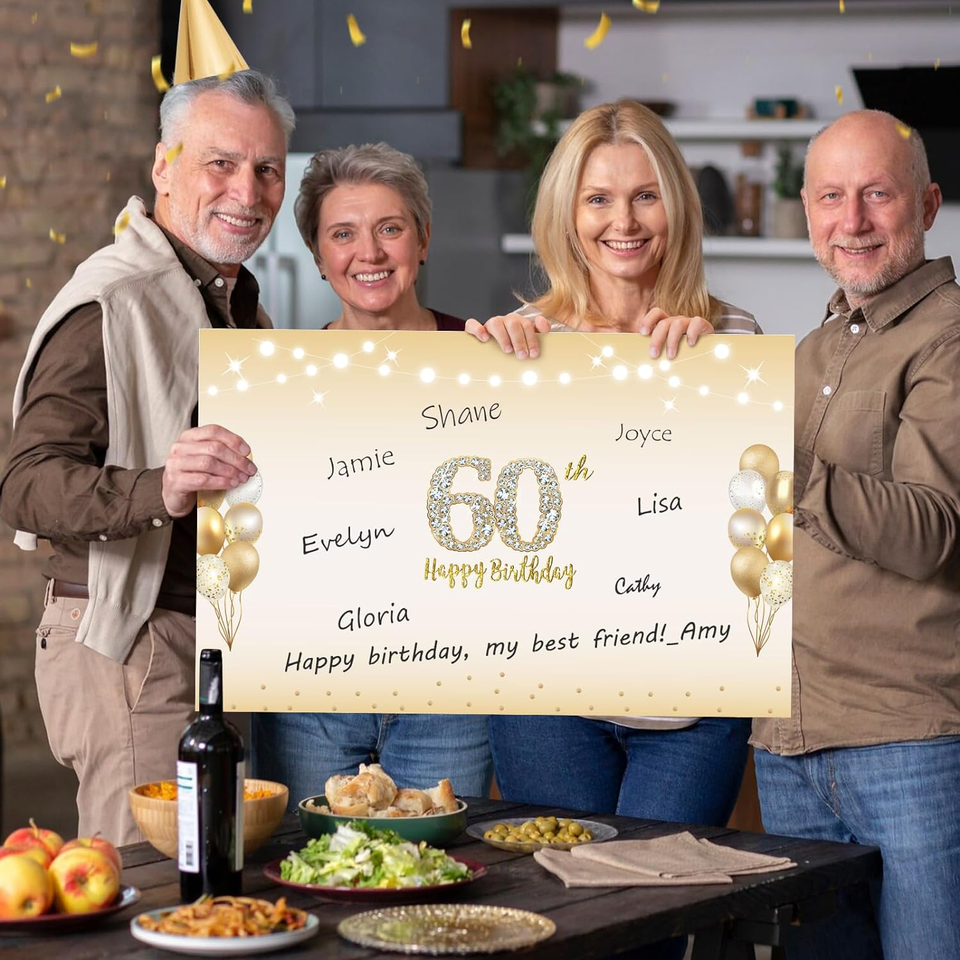 Carte D'anniversaire Grand Format 60 Ans - Hallmark - Neuf Sous Cellophane - Pour Adulte