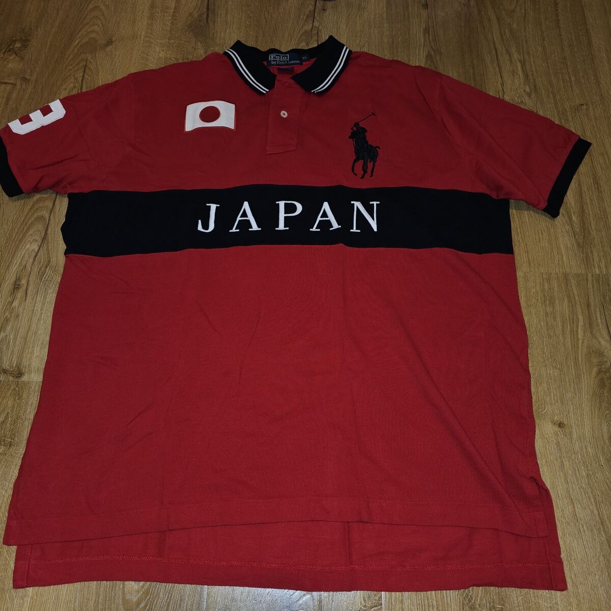 Polo Ralph Lauren Embroidered Japan Logo Flag Short Sleeve Polo Ralph Lauren Embroidered Japan Logo Flag Short Sleeve