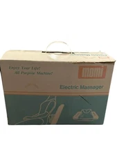 Vintage Momi Portable Handheld Massager CS-808 Tested Works  1991 Dual Heads EUC