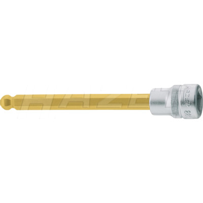 Hazet 8801KK-6 10mm (3/8'') 6-6 Hexagon TiN Screwdriver Socket