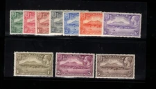 Montserrat #75 - #84 Very Fine Mint Lightly Hinged Set