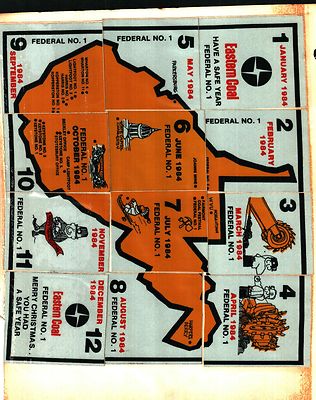 12 DIFFERENT NICE SET FEDERAL 1  MINE EASTERN  COAL CO  MINING STICKERS  # 744