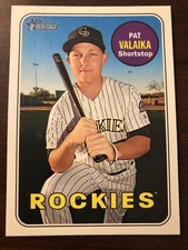 Pat Valaika 2018 Topps Heritage Rockies  #353   *5802*