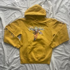 Primitive Dragon Ball Z Goku Graphic Yellow Pullover Hoodie Mens Small