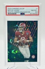 3/6 Bryce Young - 2023 Panini Chronicles Draft Picks Zenith Green Cracked Ice #1
