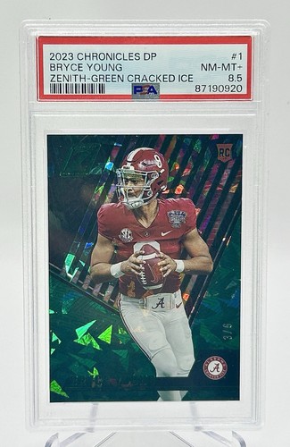 Bryce Young [Cracked Ice] #1 2023 Panini Chronicles Draft Picks card