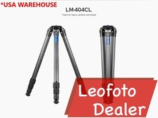Leofoto Tripod Professional LM-404CL Tripod with 100mm Video Bowl/Platform, Bag