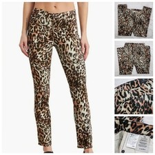 AG  Mari High Rise Straight  Adriano Goldschmied  29R  Velvet Jeans Leopard
