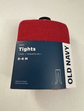 Old Navy Baby Size 0-6 Months Red Tights New BV6