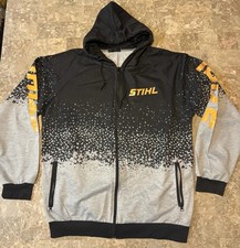 Stihl Chainsaw Outfitters Mens Softshell Hooded Full Zip Jacket Large
