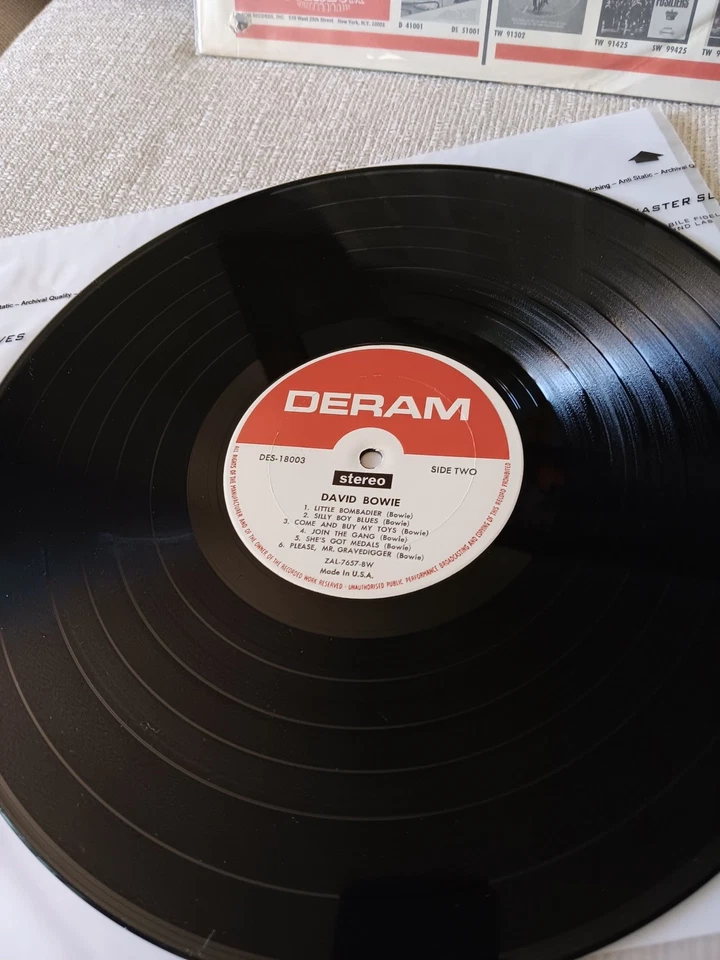 David Bowie David Bowie 1967 Deram Psych Prog Vinyl Record Shrink VG+/NM Stereo - Image 4 of 4