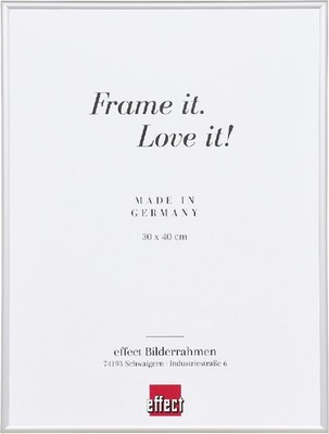Effect Bilderrahmen Serie 1 silber 60x60 cm mit Klarglas Brandschutzrahmen B1