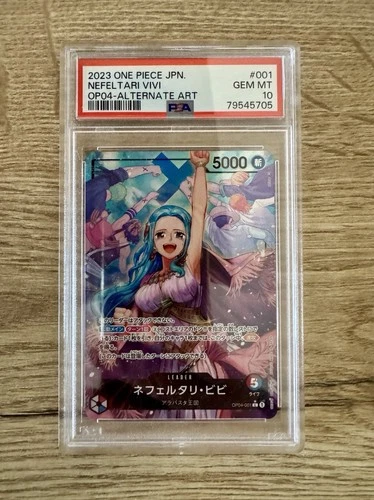OP04 Nefeltari Vivi Alternate Art #001 One Piece (JAP) PSA 10