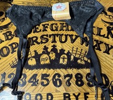 VINTAGE EMPIRE INTIMATES GARTER BELT   SIZE 2 XL. BLACK. NEW 